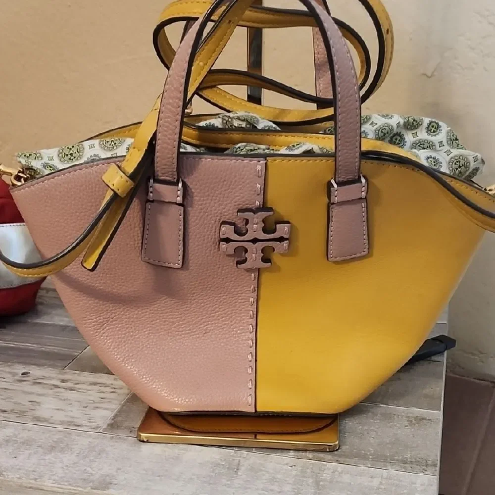 Tory Burch Two-Tone Yellow and Pink Limited Edition